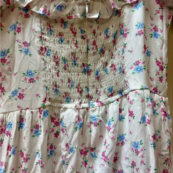 Altar'd State White Floral Puff Sleeve Maxi Dress - Picture 10 of 10